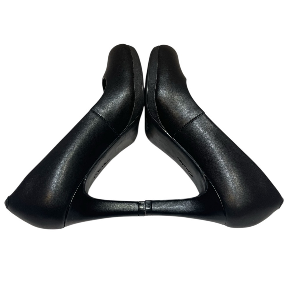 CLARKS AMBYR JOY WOMENS BLACK LEATHER PUMPS SZ 6M EUC - Picture 6 of 14